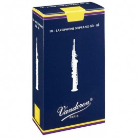 Caja de Cañas Saxofón Soprano Sib Vandoren Tradicional Nº3,5